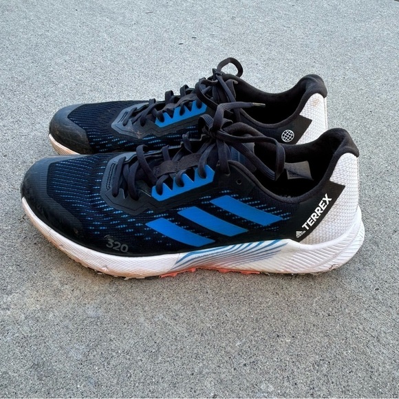 ADIDAS Terrex Agravic Flow 2 Black Blue Rush Turbo size 11 💙 - Picture 6 of 8
